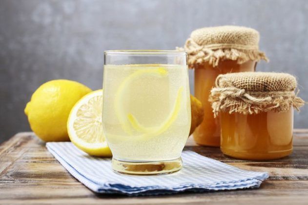 Лимонный сок с медом 